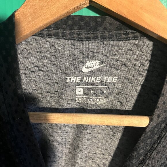 Nike Dri-FIT Camo Pattern Training Tee Black Gray Size M - Picture 4 of 5